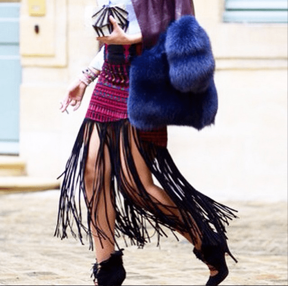 This is heaven 😍 L❤️VE seeing @SofiaGuellaty from @StyleArabia in #Palestine collection skirt snapped by @HarpersBazaarUS in 'Best of haute couture street style'
