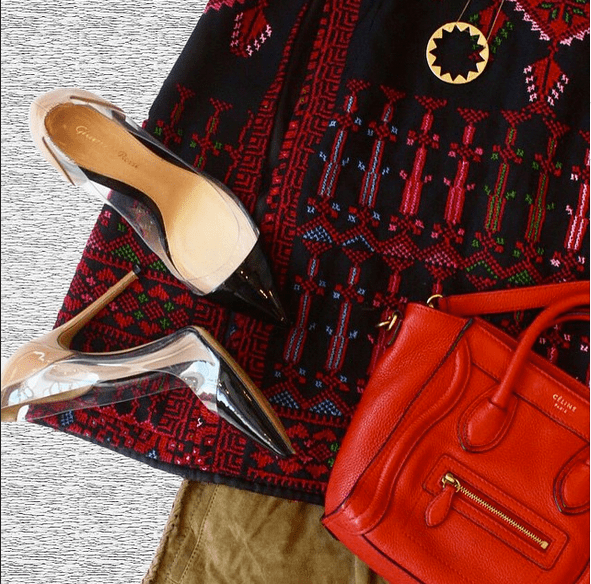 Tonight's #ootd 👠👛 shop #PalestineCollection online now! #ShopNow www.allthingsmochi.com