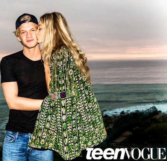 When you wake up and see this beauty @gigihadid 💚💚 wearing a #Mochi Cape jacket featured on @teenvogue 🙌💆👯🙅🙆💁 #PalestineCollection#love#ootd#happy#overthemoon#celebrity-crush#green#embroidery