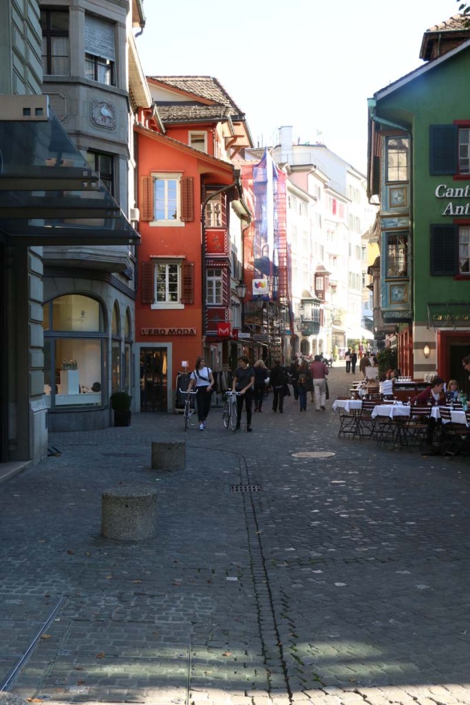 A photograph of old building in Zurich Altstadt old town first district