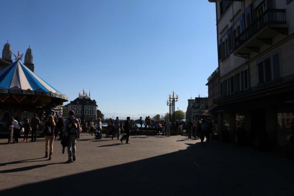 Marygoround A photograph of green old building in Zurich Altstadt old town first district