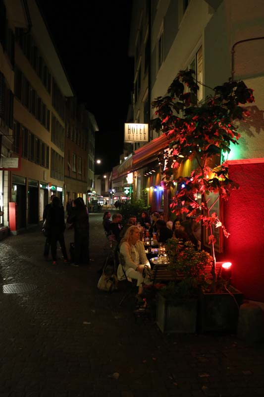 Redlight street nightlife in Zurich