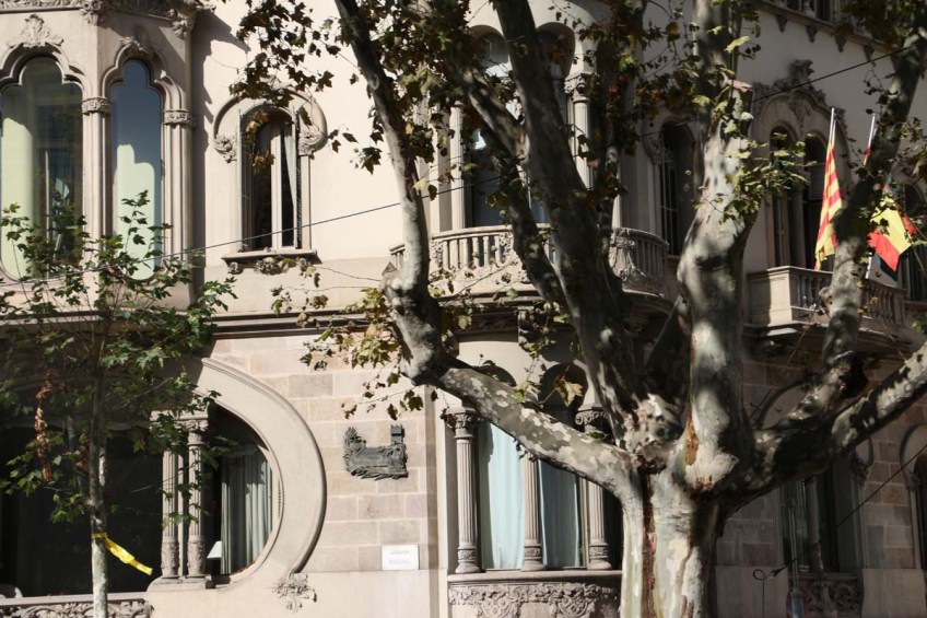 Old houses and architecture in Barcelona by Gaudi and others