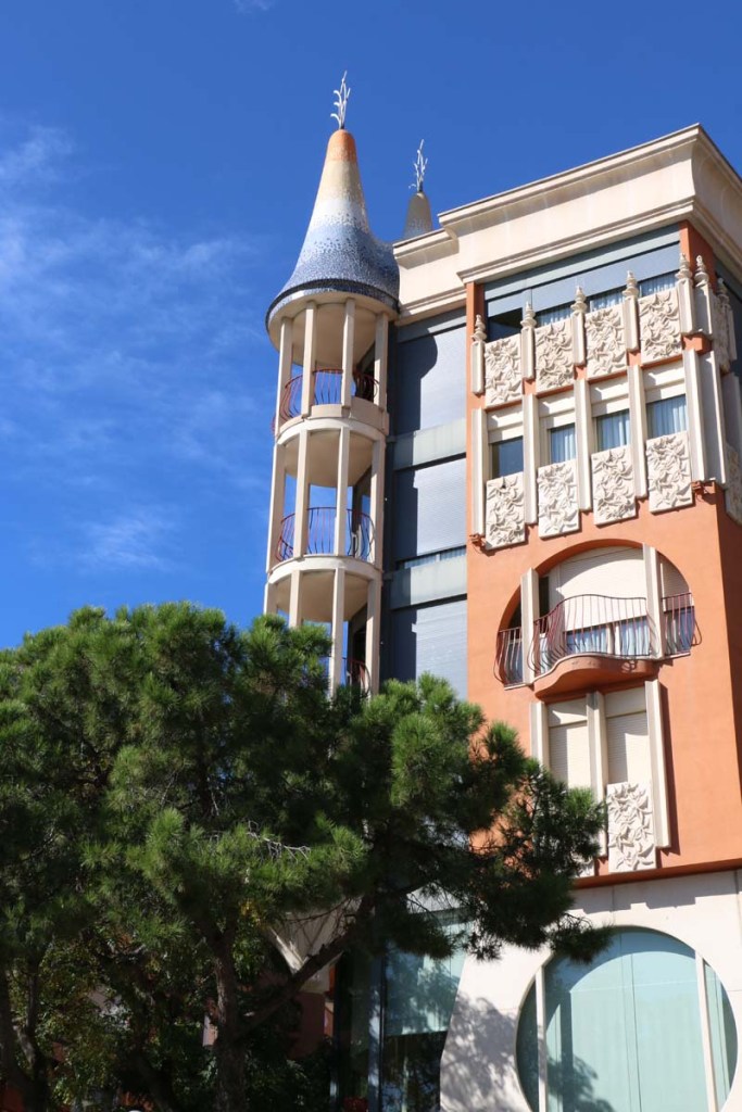 Old houses and architecture in Barcelona by Gaudi and others