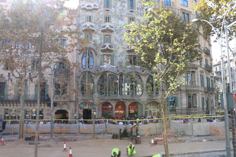 Old houses and architecture in Barcelona by Gaudi and others