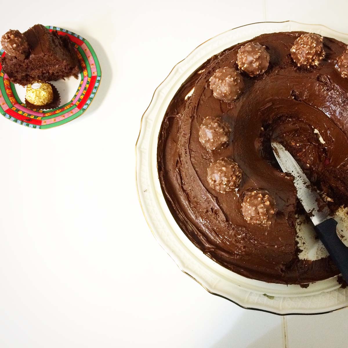 Full recipe Ferrero Rocher Cake