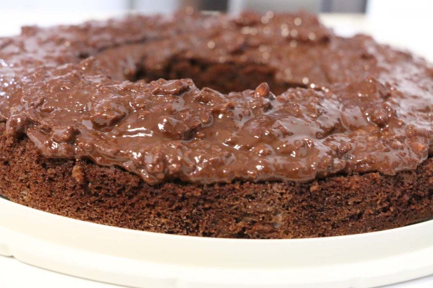 Filling of the Ferrero Rocher Chocolate cake