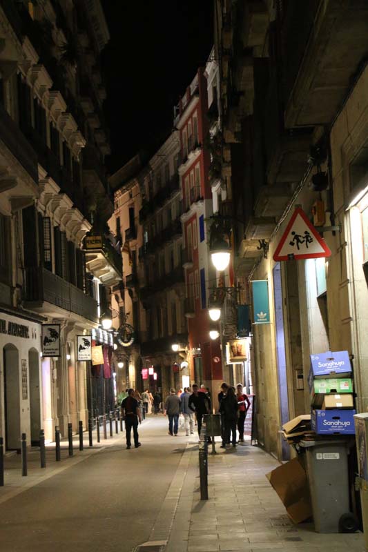 old building night time gothic quarter