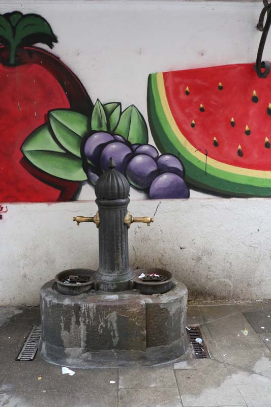 Water fountain in barcelona