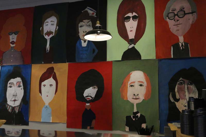 Art space in a coffee shop