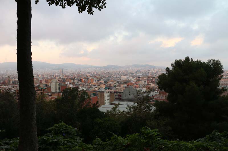 Mountain view of Barcelona