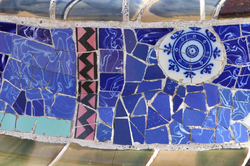 Broken glass mosaic style