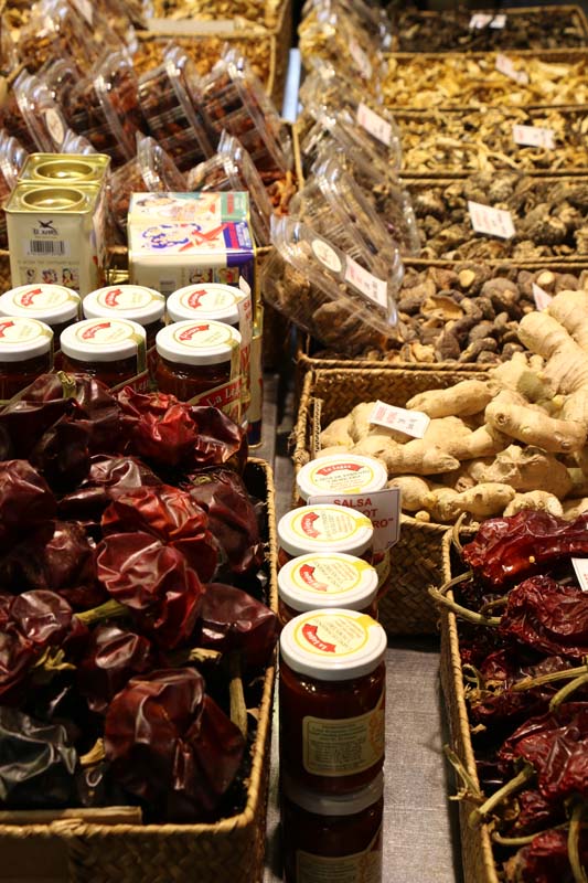 Big open market in Barcelona