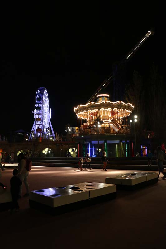 Amusement park in Barcelona