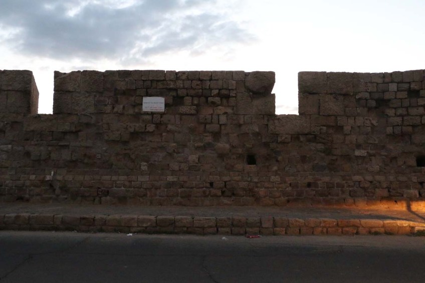 The grand wall of Akka Palestine Israel