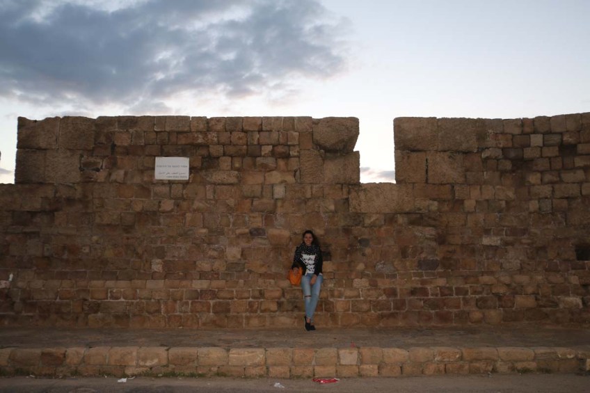 The grand wall of Akka Palestine Israel