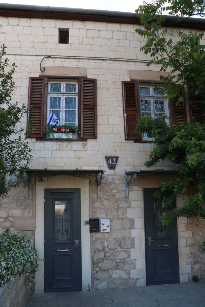 Architecture houses and nature of Haifa Palestine Israel