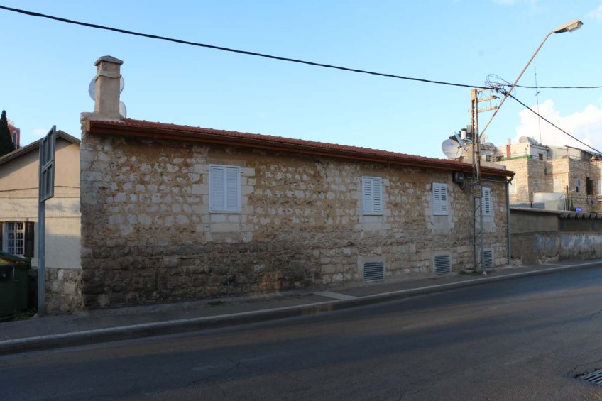 Architecture houses and nature of Haifa Palestine Israel