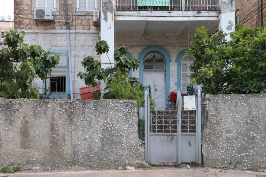 Architecture houses and nature of Haifa Palestine Israel