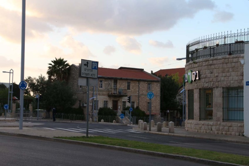 Architecture houses and nature of Haifa Palestine Israel