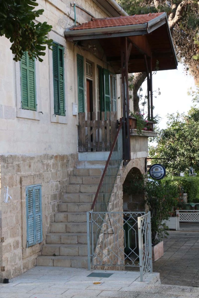 Architecture houses and nature of Haifa Palestine Israel