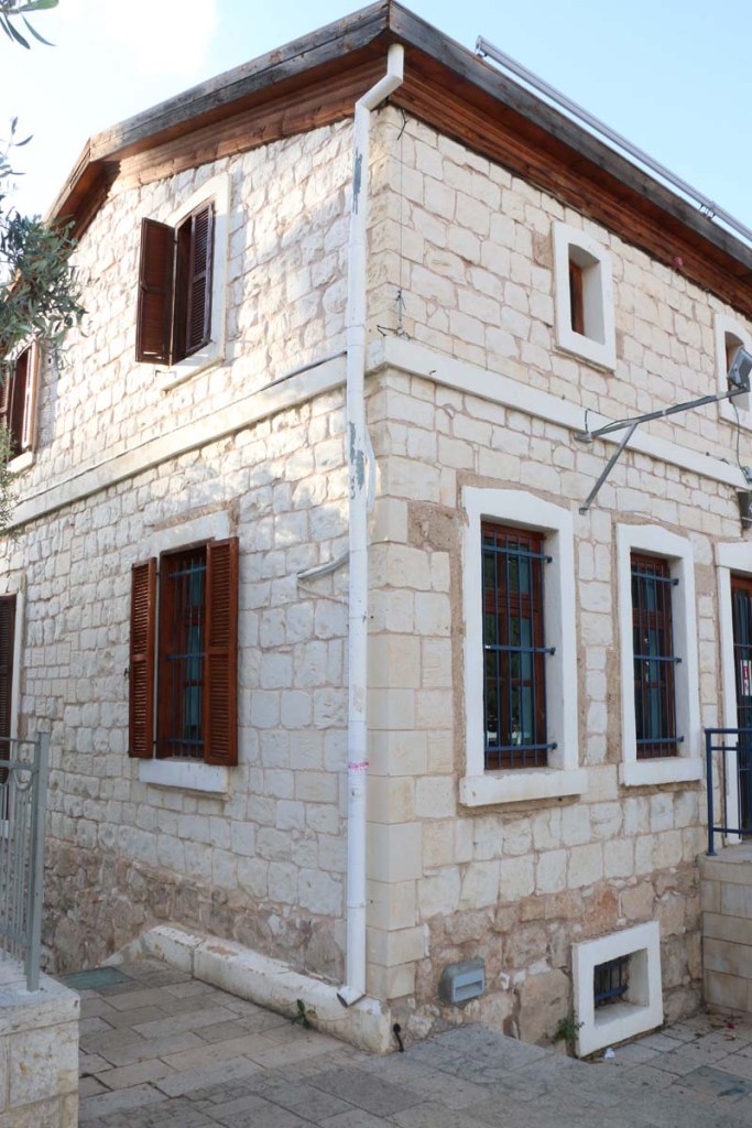 Architecture houses and nature of Haifa Palestine Israel