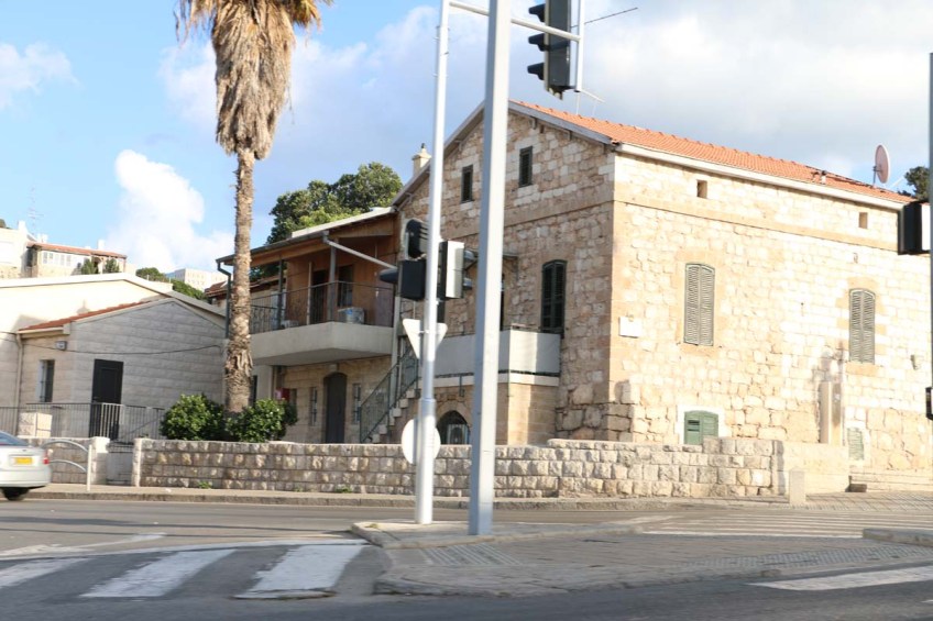 Architecture houses and nature of Haifa Palestine Israel