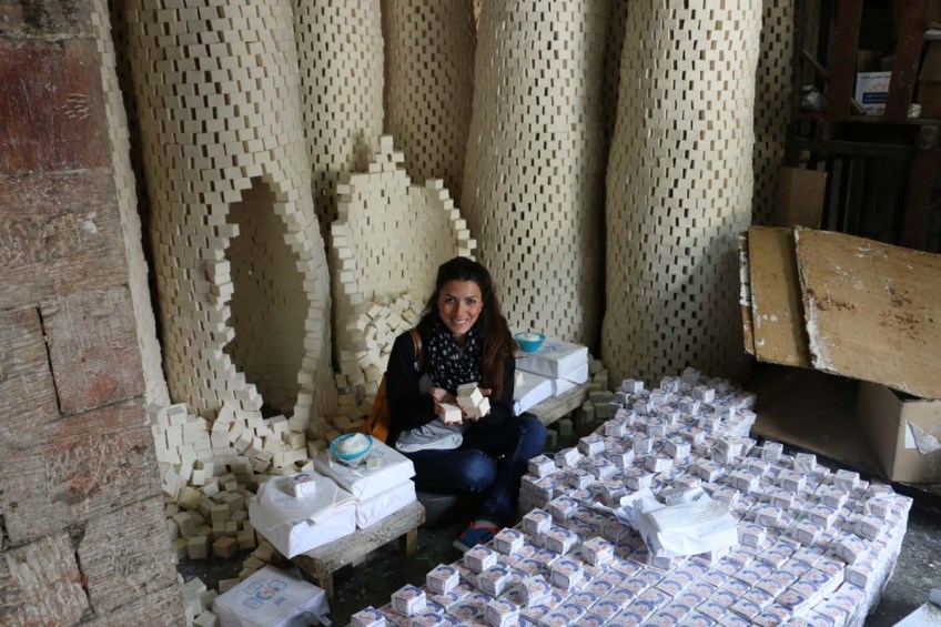 At the Shakaa Soap Company Making Nabulsi Soap مصنع صابون نابلسي