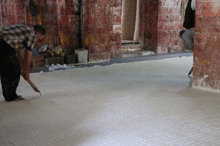 At the Shakaa Soap Company Making Nabulsi Soap مصنع صابون نابلسي