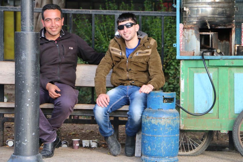 Going toward downtown Nablus البلد