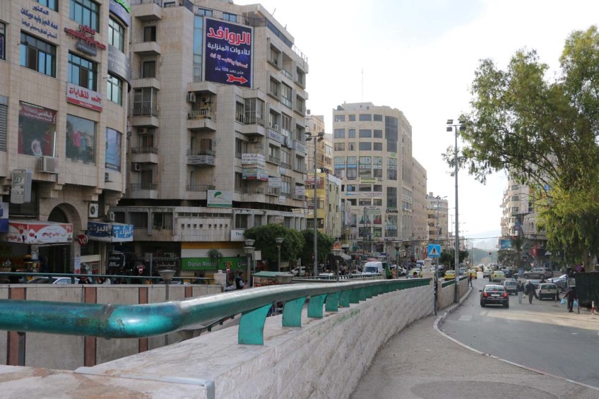 This is a street in Nablus Palestine West Bank - Israeli Palestinian conflict