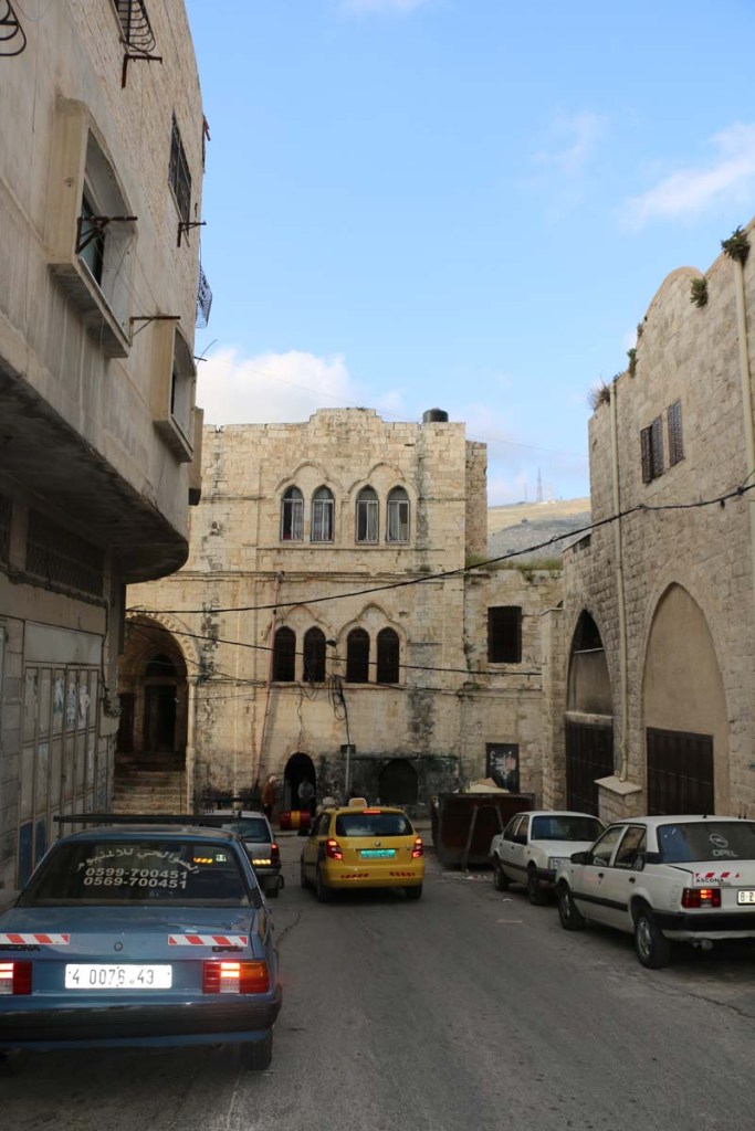 This is a street in Nablus Palestine West Bank - Israeli Palestinian conflict