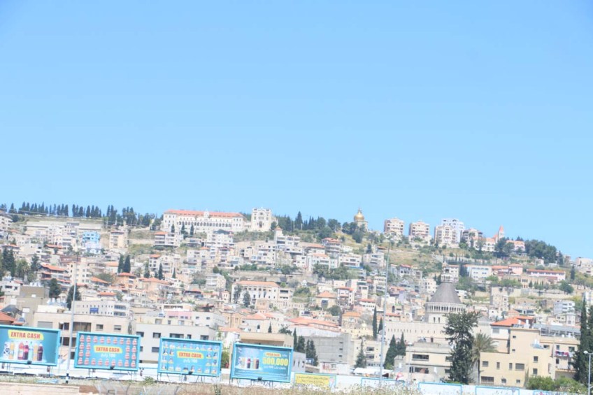 A photograph of a village