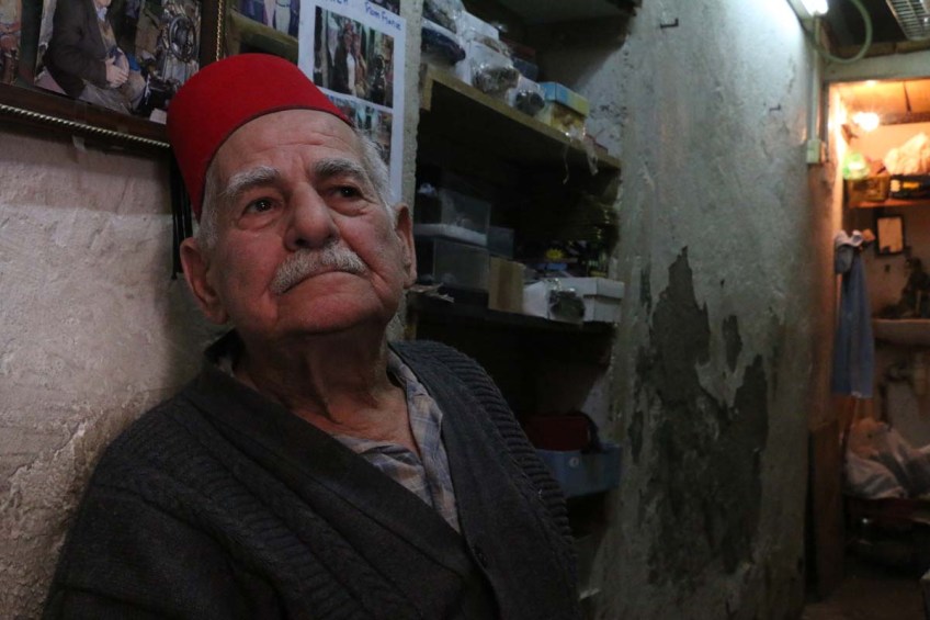 A portrait of an old man in Nazareth