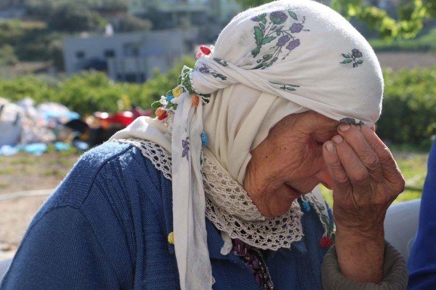 Portrait of an old woman in Nazareth