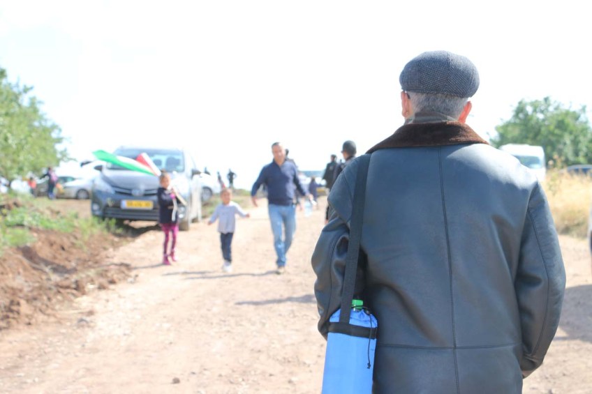 Hadathe destroyed Palestinian Village protest during Israeli independence day