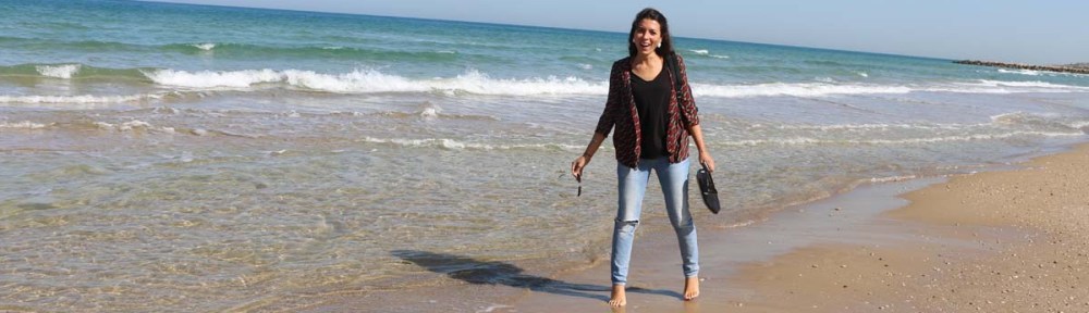 The beach of Haifa Carmel