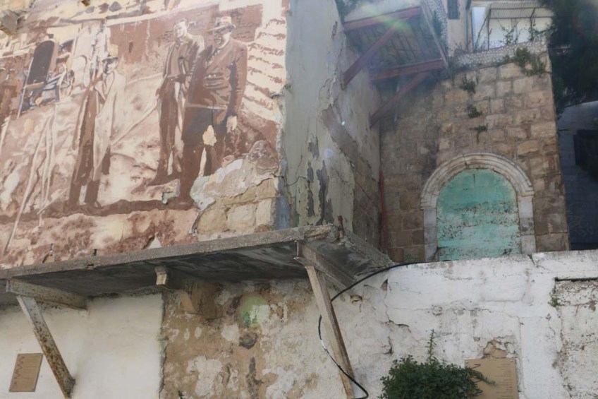 Old houses and streets of Haifa