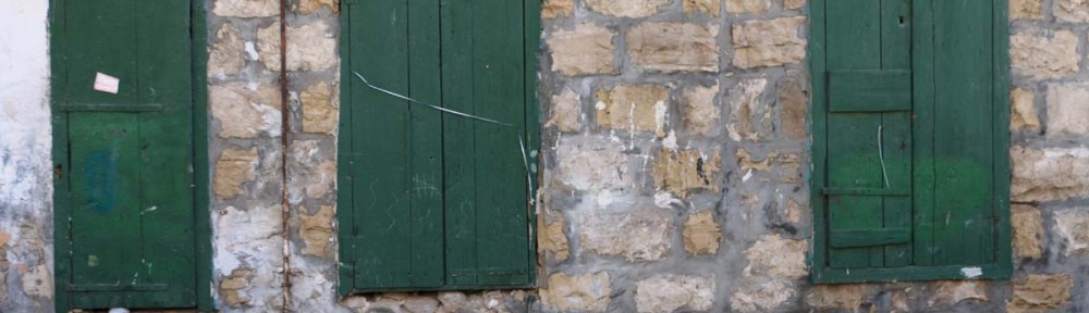 Old houses and streets of Haifa