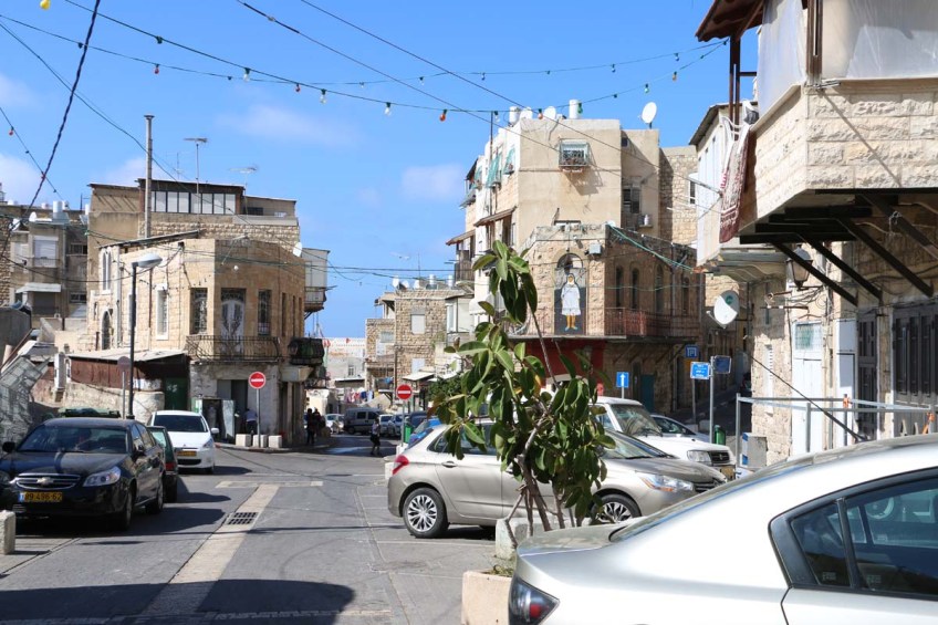 Old houses and streets of Haifa