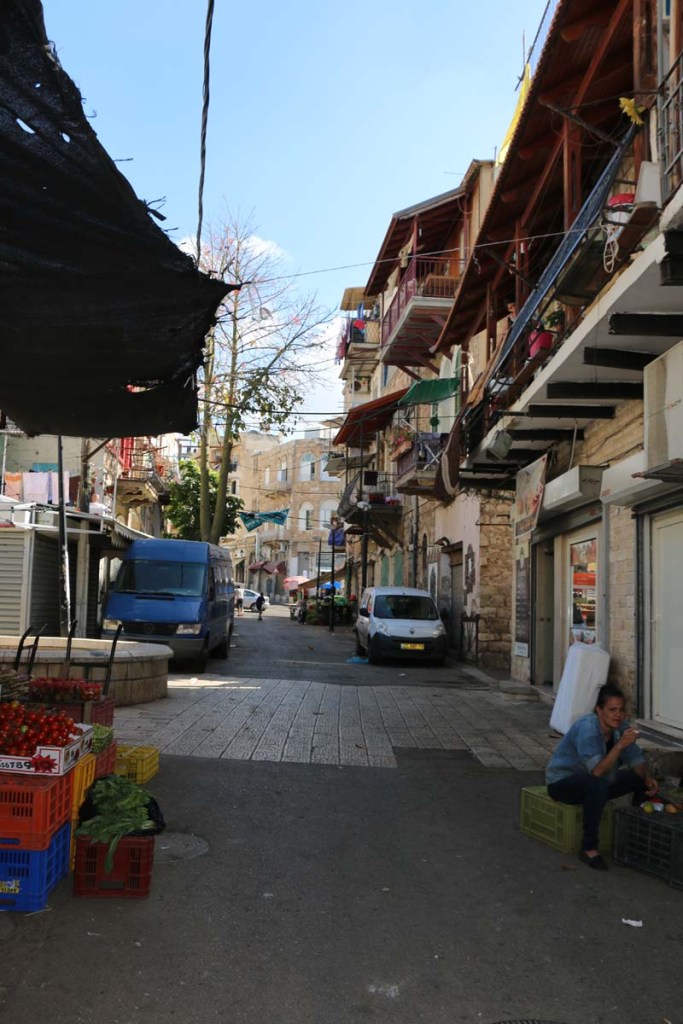 Old houses and streets of Haifa