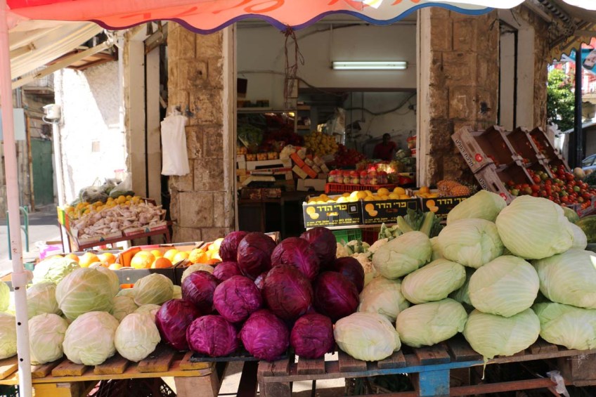 Old houses and streets of Haifa