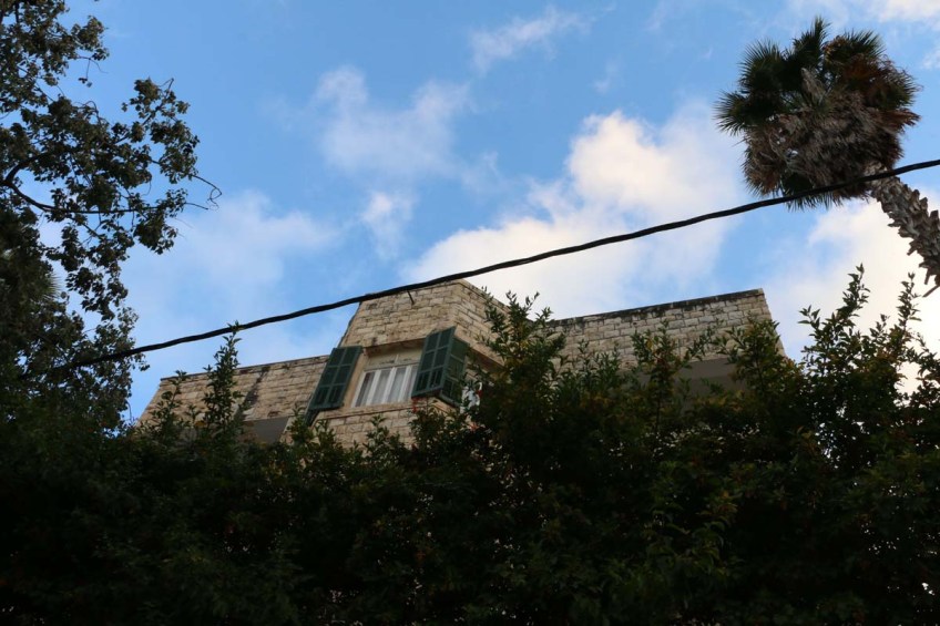 Old houses and streets of Haifa