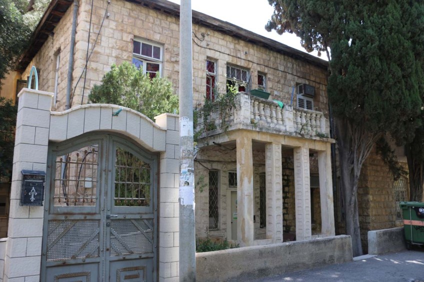 Old houses and streets of Haifa