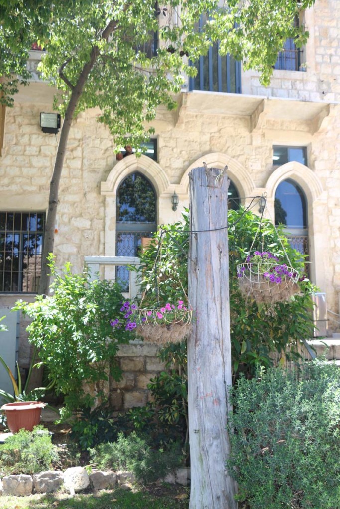 Old houses architecture and streets of Haifa