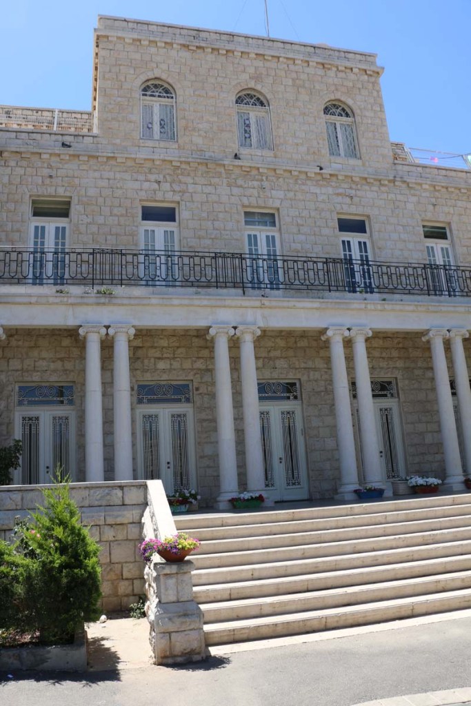 Old houses architecture and streets of Haifa