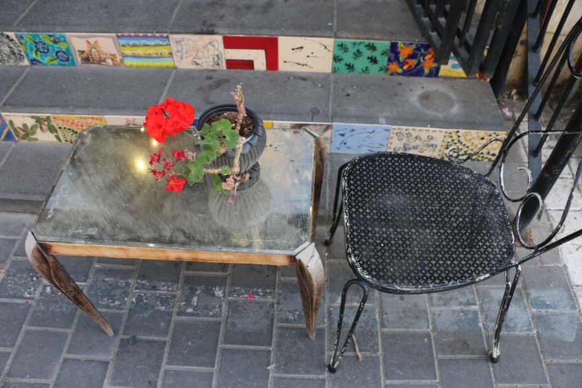 The streets and shops in Yafa Yafo Jaffa