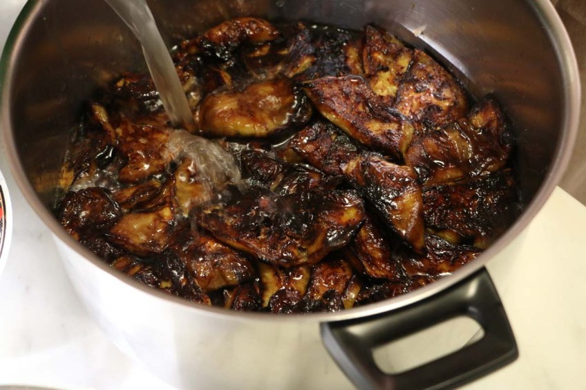 How to make a Palestinian dish Maqloubeh Maklouba طريقة عمل المقلوبة بالباذنجان بالصور