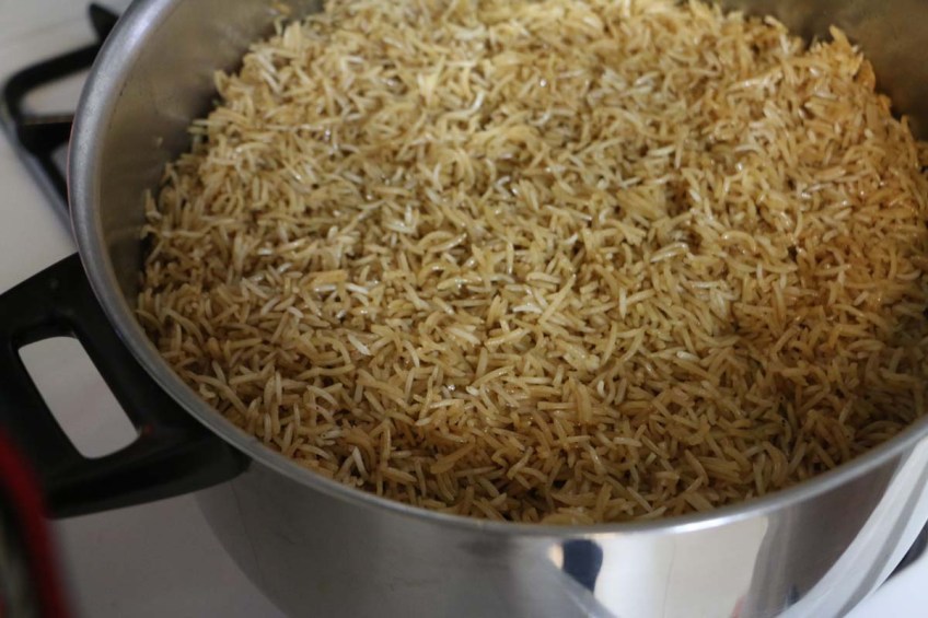 How to make a Palestinian dish Maqloubeh Maklouba طريقة عمل المقلوبة بالباذنجان بالصور