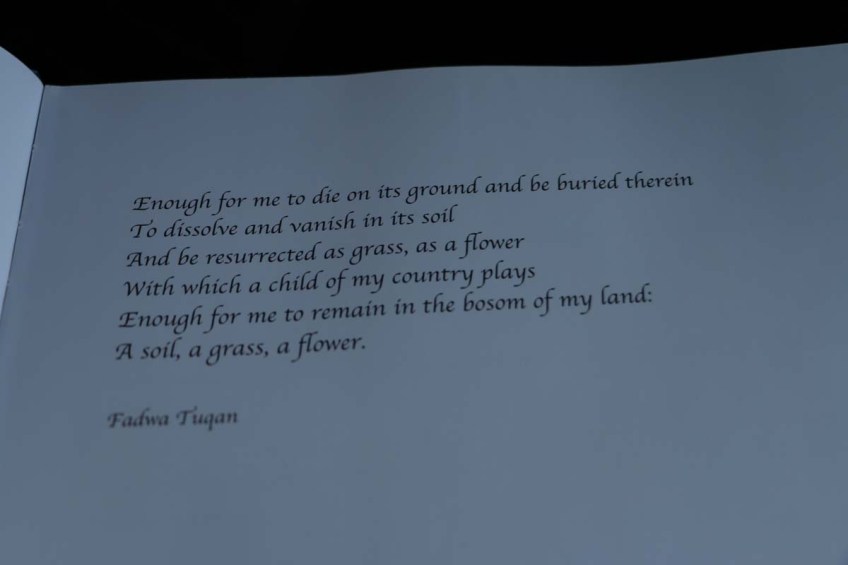 A poetry on Palestine